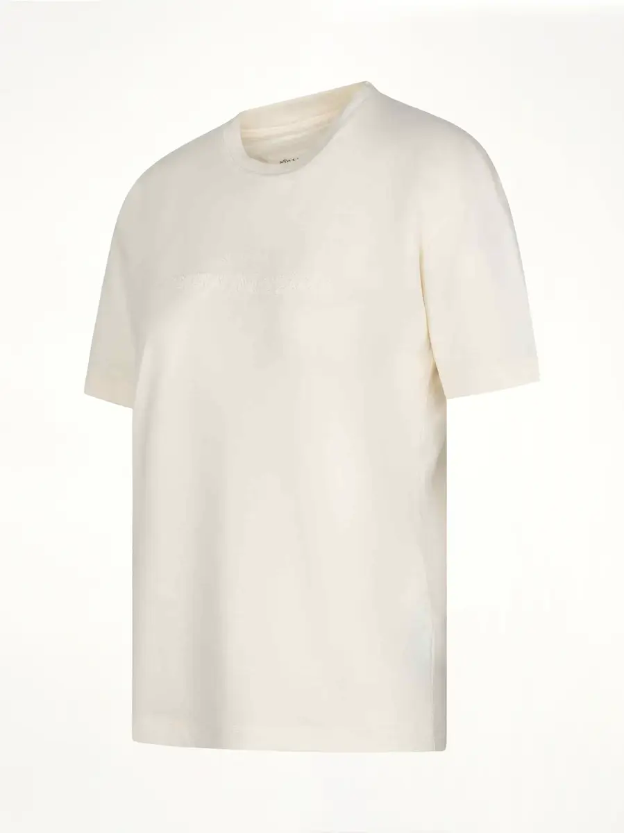Maison Margiela Reverse Logo T-shirt in Ivory | Thumbnail 3 Maison Margiela Reverse Logo T-shirt in Ivory | Thumbnail 3