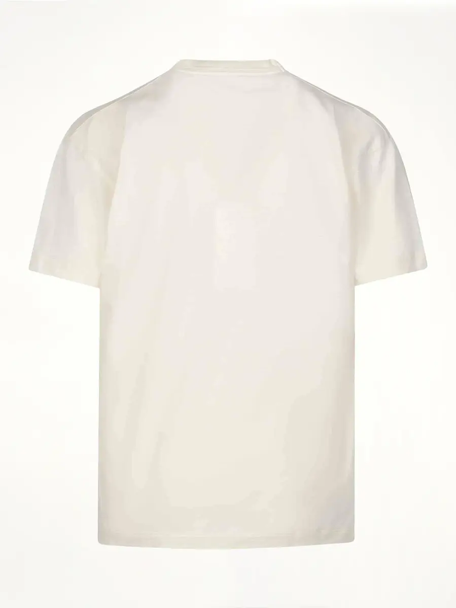 Maison Margiela Reverse Logo T-shirt in Ivory | Thumbnail 4 Maison Margiela Reverse Logo T-shirt in Ivory | Thumbnail 4