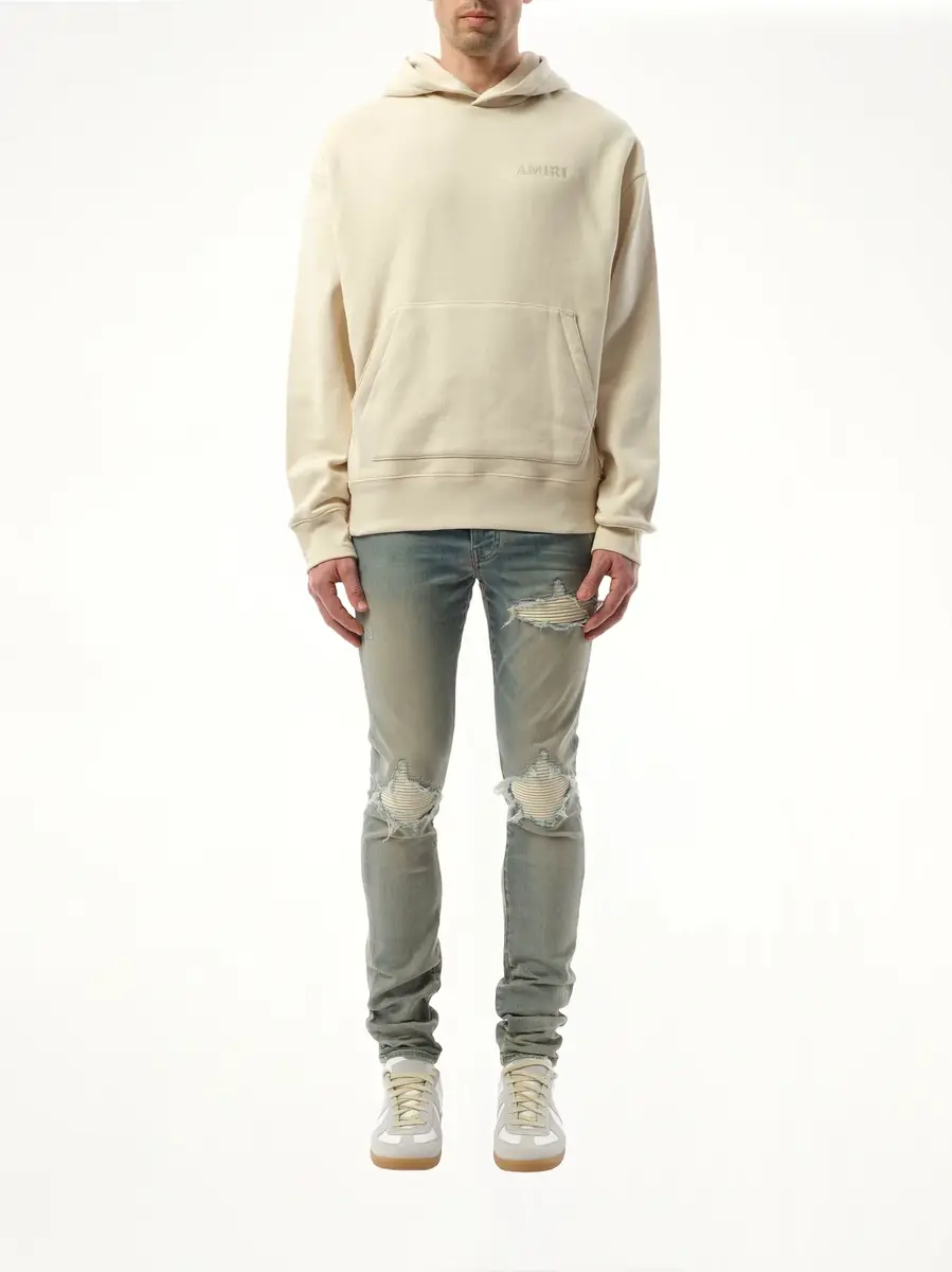 AMIRI Amiri Oversized Hoodie in Birch White | Thumbnail 2