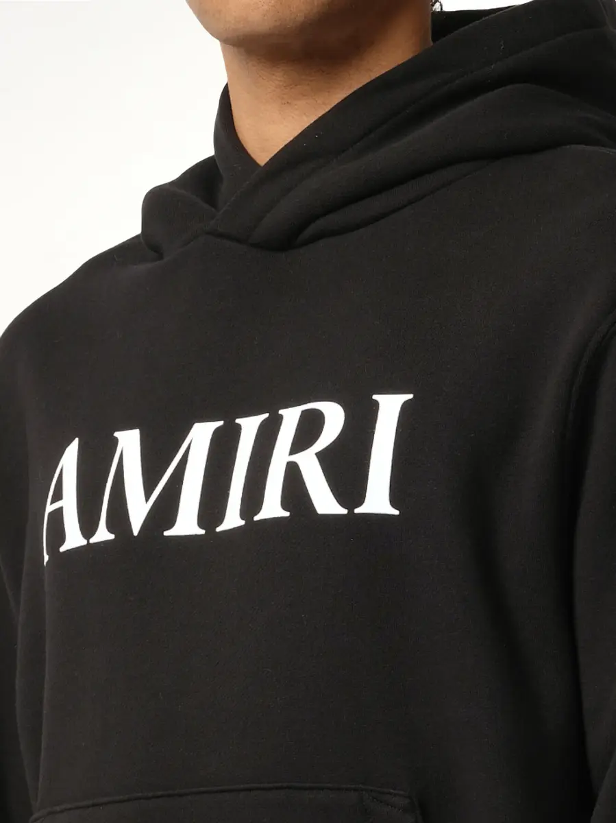 AMIRI Amiri Core Logo Hoodie in Black/white Black | Thumbnail 2 AMIRI Amiri Core Logo Hoodie in Black/white Black | Thumbnail 2