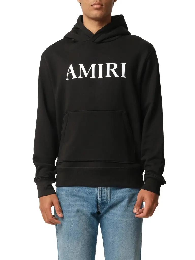 AMIRI Amiri Core Logo Hoodie in Black/white | Image 1 AMIRI Amiri Core Logo Hoodie in Black/white | Image 1