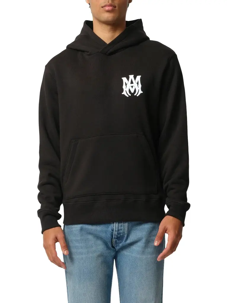 AMIRI MA Core Logo Hoodie in Black/white | Image 1 AMIRI MA Core Logo Hoodie in Black/white | Image 1