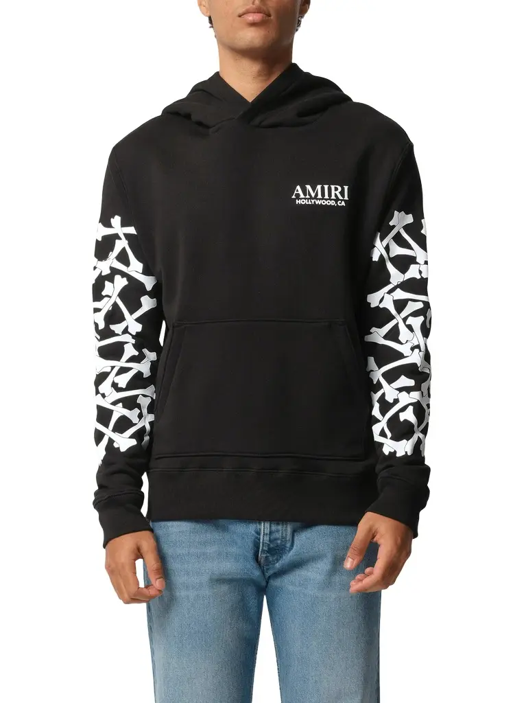 AMIRI Bones Stacked Hoodie | Image 1 AMIRI Bones Stacked Hoodie | Image 1