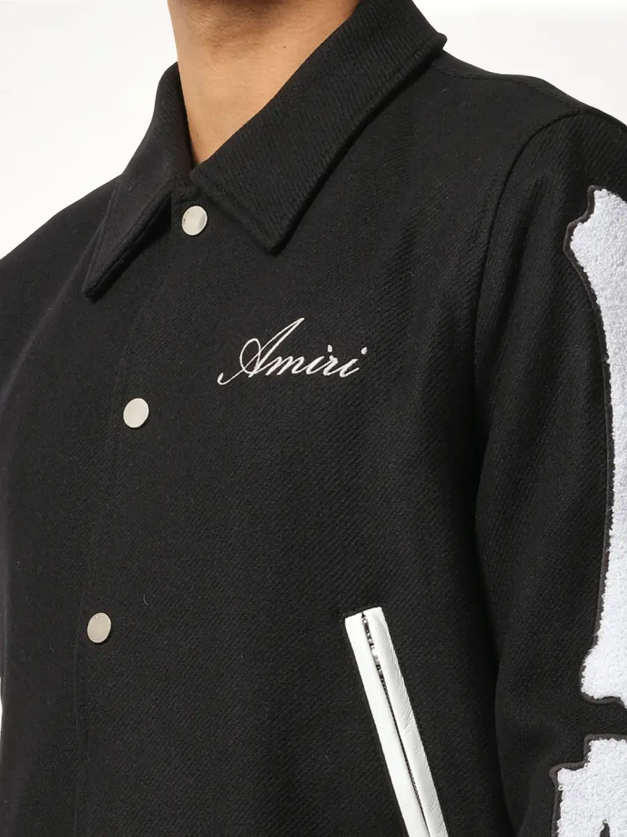 AMIRI Bones Jacket in Black/white Black | Thumbnail 2