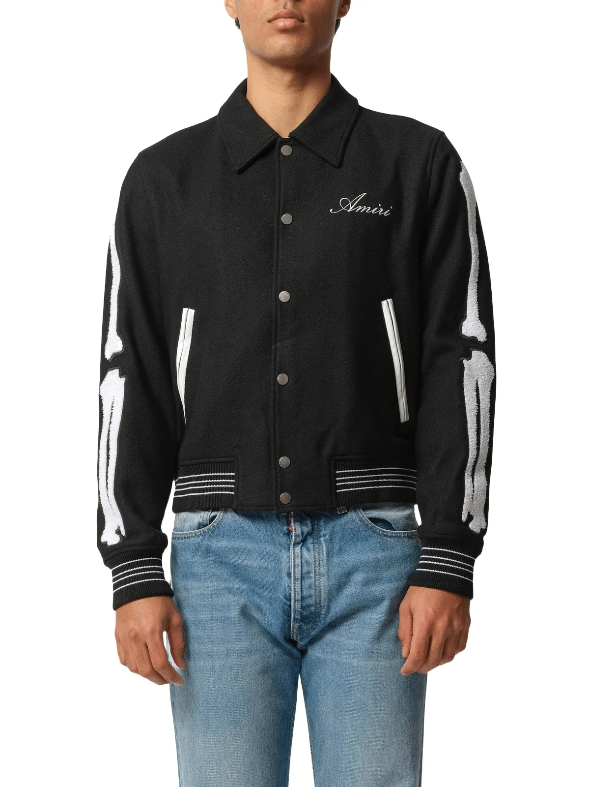 Bones Jacket in Black/white