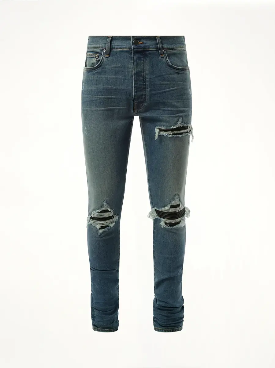 AMIRI Mx1 Distressed Jeans in Dark Indigo | Thumbnail 3 AMIRI Mx1 Distressed Jeans in Dark Indigo | Thumbnail 3