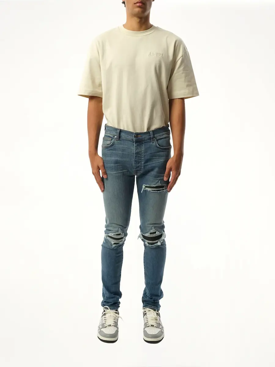 AMIRI Mx1 Distressed Jeans in Dark Indigo | Thumbnail 4 AMIRI Mx1 Distressed Jeans in Dark Indigo | Thumbnail 4