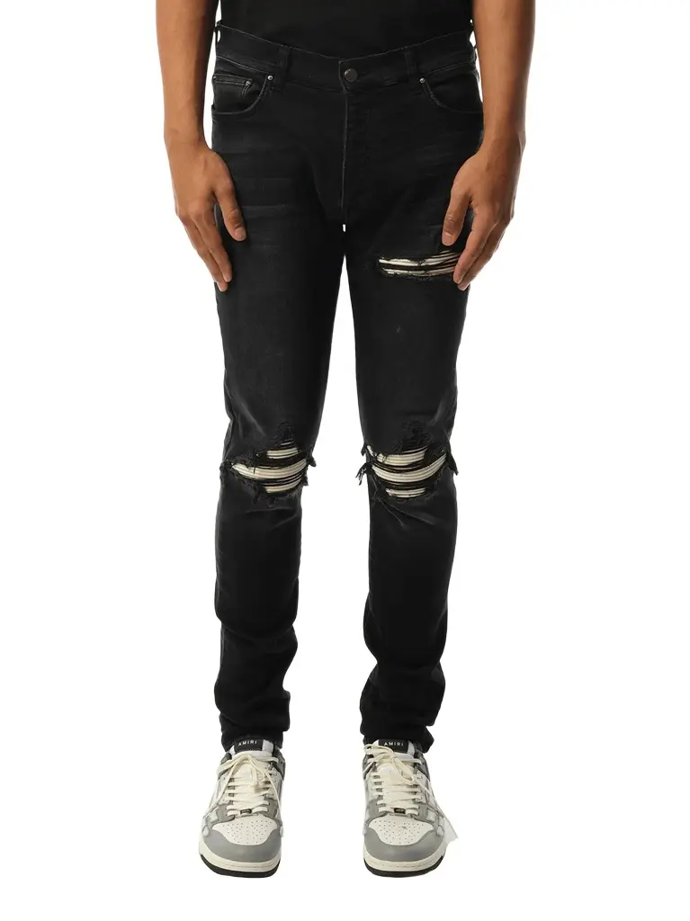 AMIRI Mx1 Ultrasuede Jeans in | Image 1 AMIRI Mx1 Ultrasuede Jeans in | Image 1