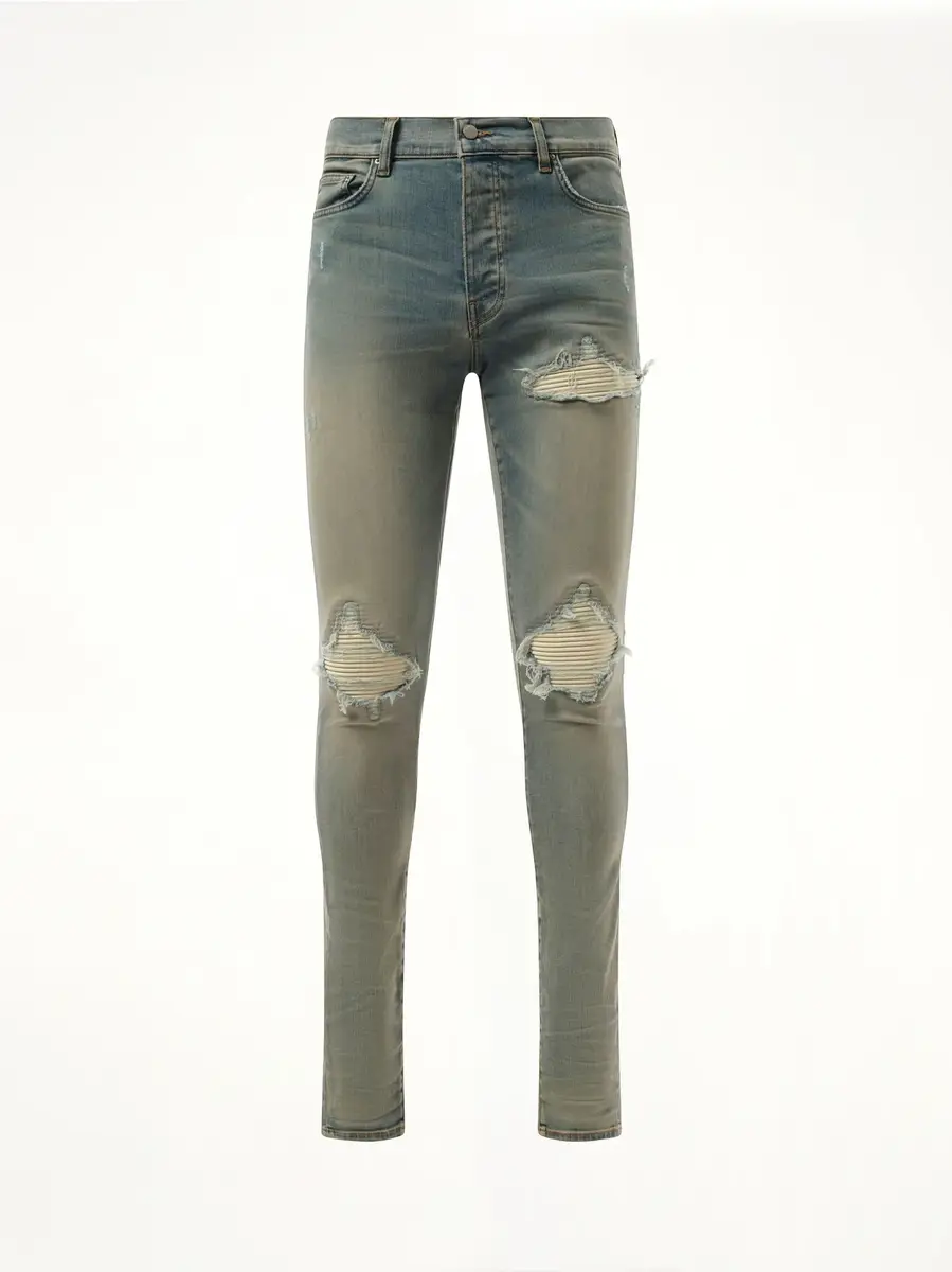 AMIRI Mx1 Ultrasuede Jeans in Antique Indigo | Thumbnail 3 AMIRI Mx1 Ultrasuede Jeans in Antique Indigo | Thumbnail 3