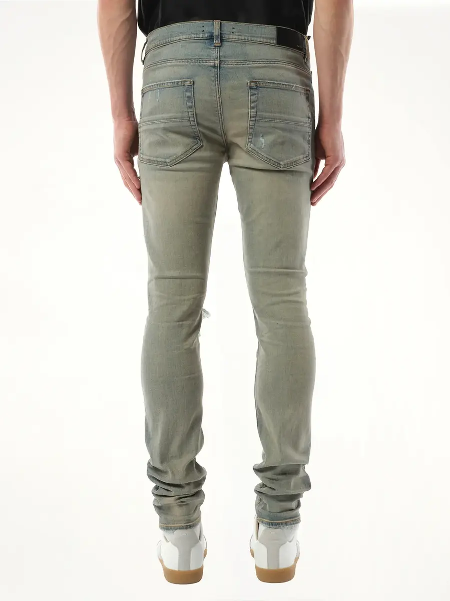 AMIRI Mx1 Ultrasuede Jeans in Antique Indigo | Thumbnail 5 AMIRI Mx1 Ultrasuede Jeans in Antique Indigo | Thumbnail 5