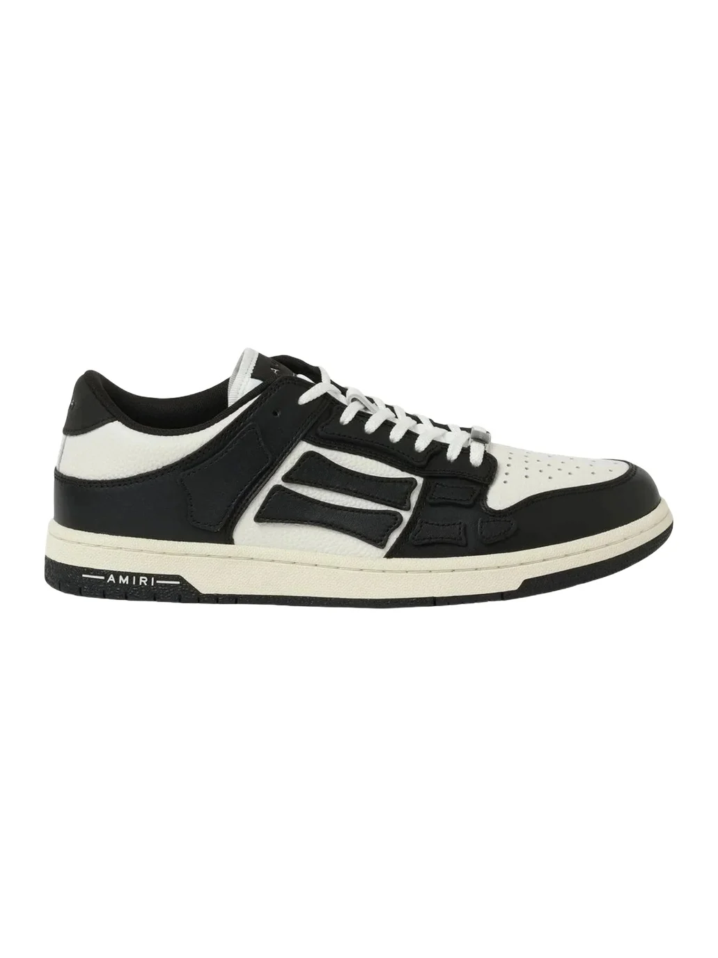 AMIRI Skeleton Low Sneaker in Black/white