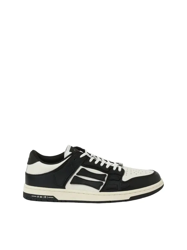 AMIRI Skeleton Low Sneaker in Black/white