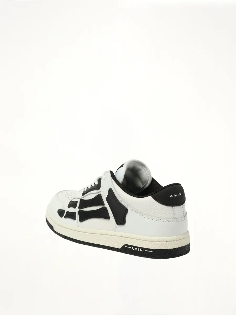 AMIRI Skeleton Low Sneaker in White/black | Thumbnail 2 AMIRI Skeleton Low Sneaker in White/black | Thumbnail 2