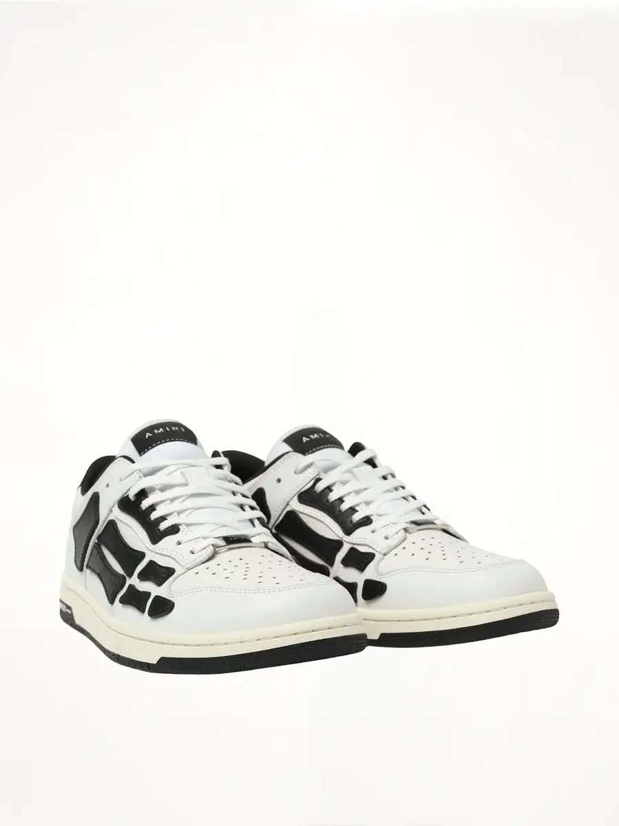 AMIRI Skeleton Low Sneaker in White/black | Thumbnail 3 AMIRI Skeleton Low Sneaker in White/black | Thumbnail 3