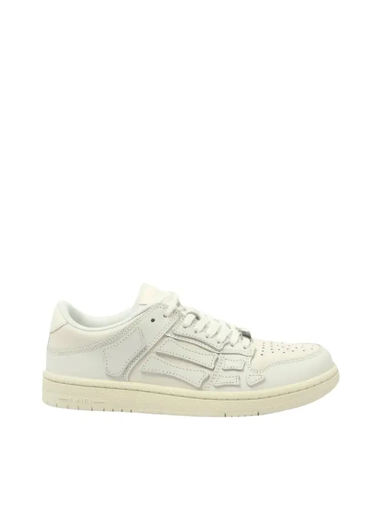 AMIRI Skeleton Sneaker in White/vintage White | Image 1 AMIRI Skeleton Sneaker in White/vintage White | Image 1
