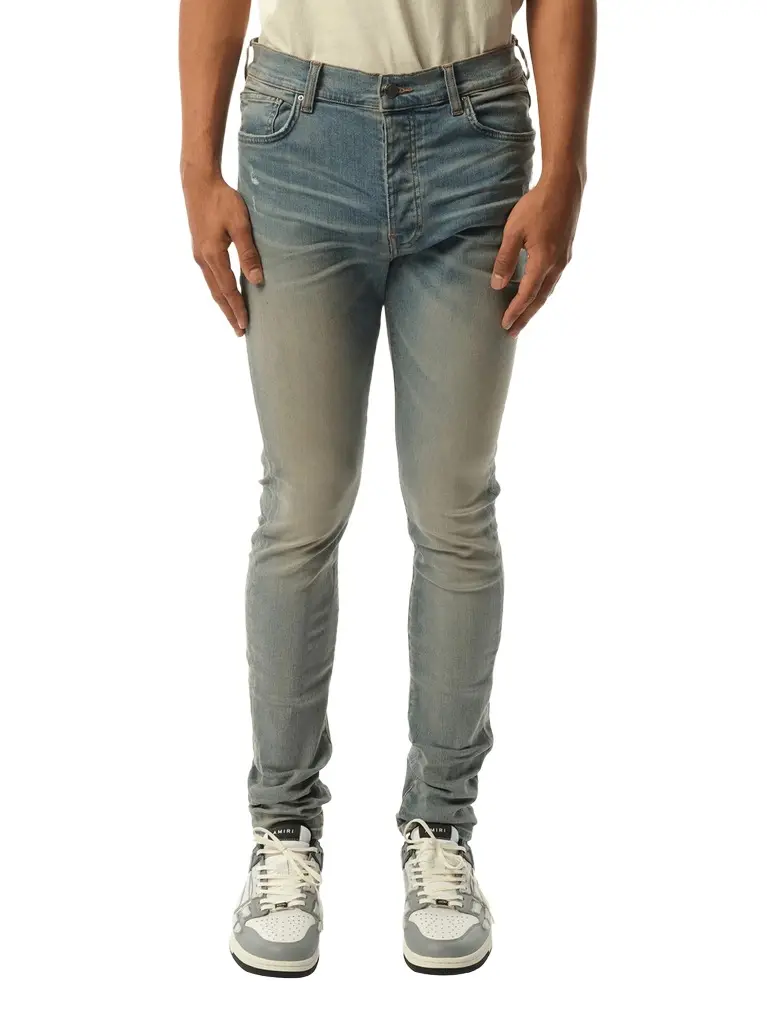 AMIRI Stack Jeans in Antique Indigo Blue | Image 1 AMIRI Stack Jeans in Antique Indigo Blue | Image 1