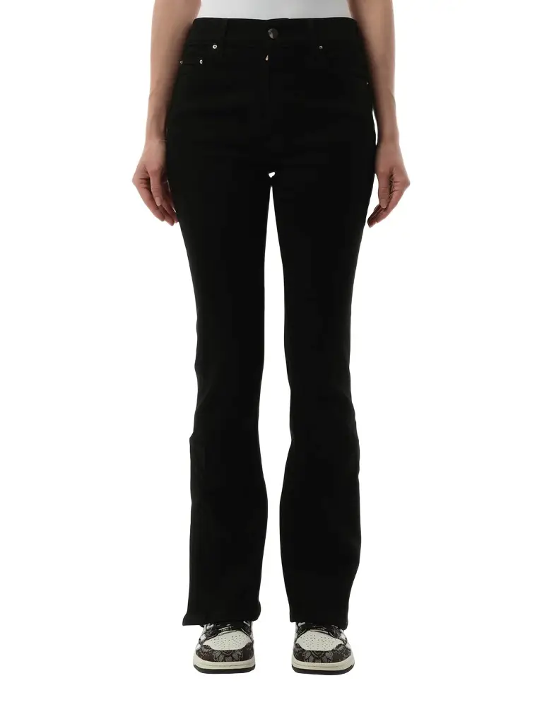 AMIRI Kick Flare Jeans in Black OD | Image 1 AMIRI Kick Flare Jeans in Black OD | Image 1