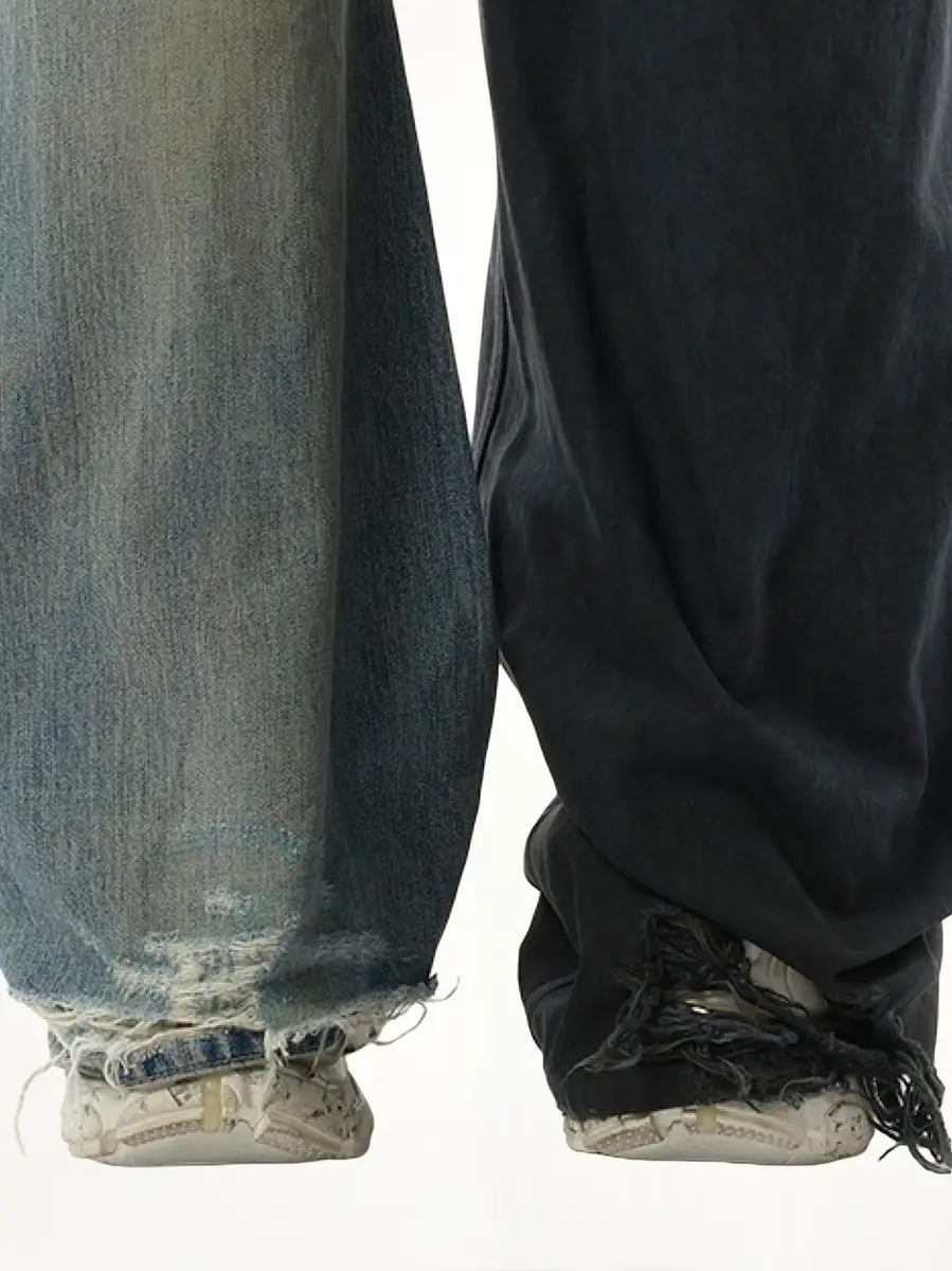 Balenciaga Fifty-fifty Pants in Grey/blue | Thumbnail 2 Balenciaga Fifty-fifty Pants in Grey/blue | Thumbnail 2