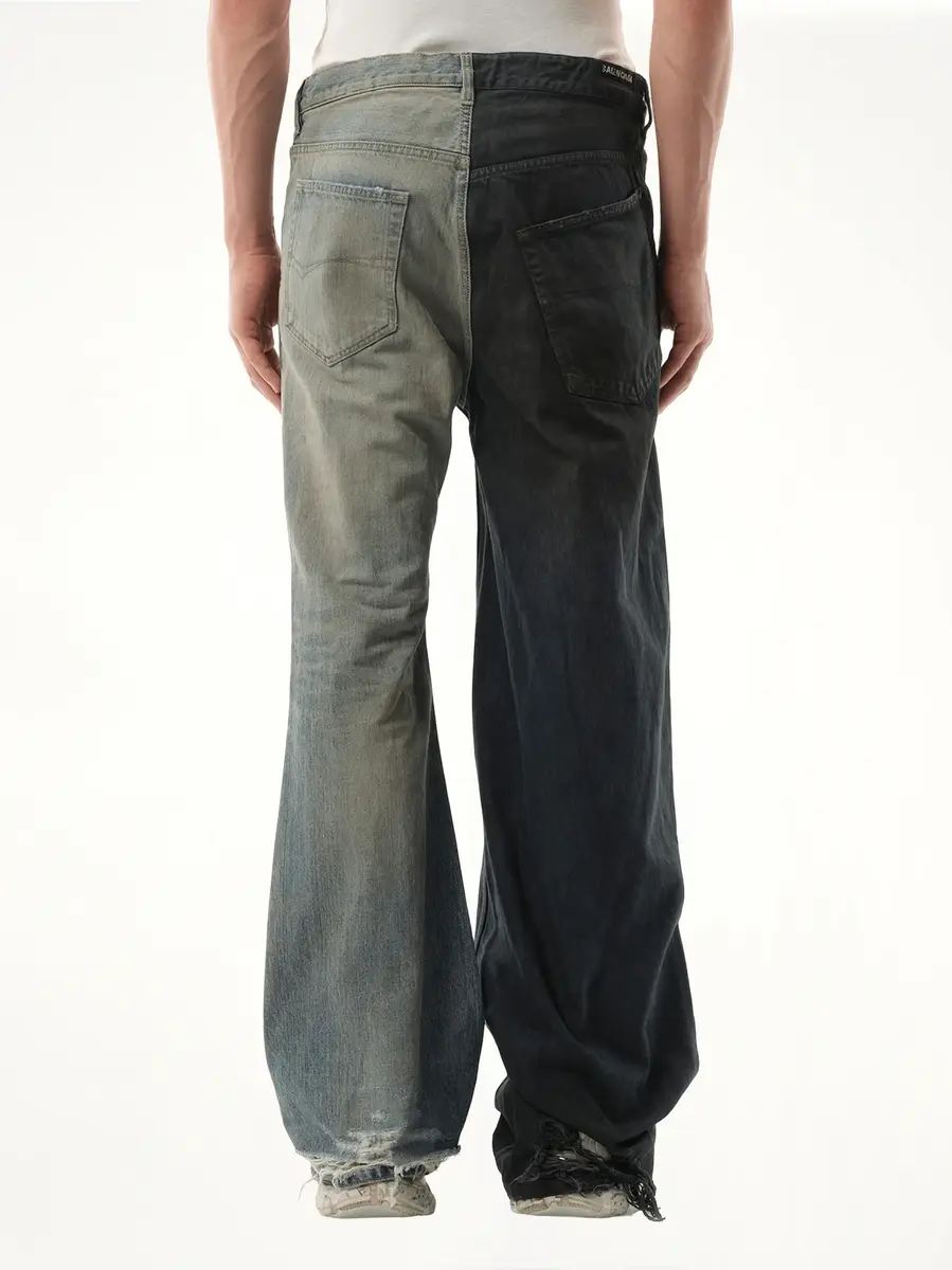 Balenciaga Fifty-fifty Pants in Grey/blue | Thumbnail 6 Balenciaga Fifty-fifty Pants in Grey/blue | Thumbnail 6