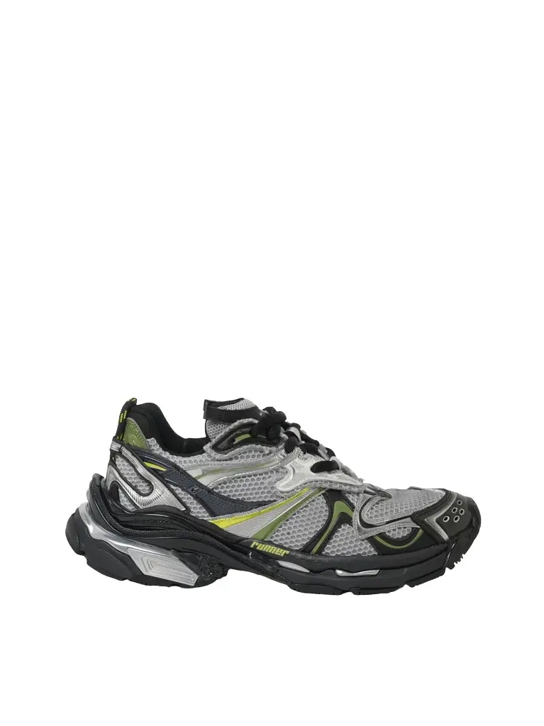 Balenciaga Runner 2 Sneaker in Grey/khaki/yellow | Image 1 Balenciaga Runner 2 Sneaker in Grey/khaki/yellow | Image 1