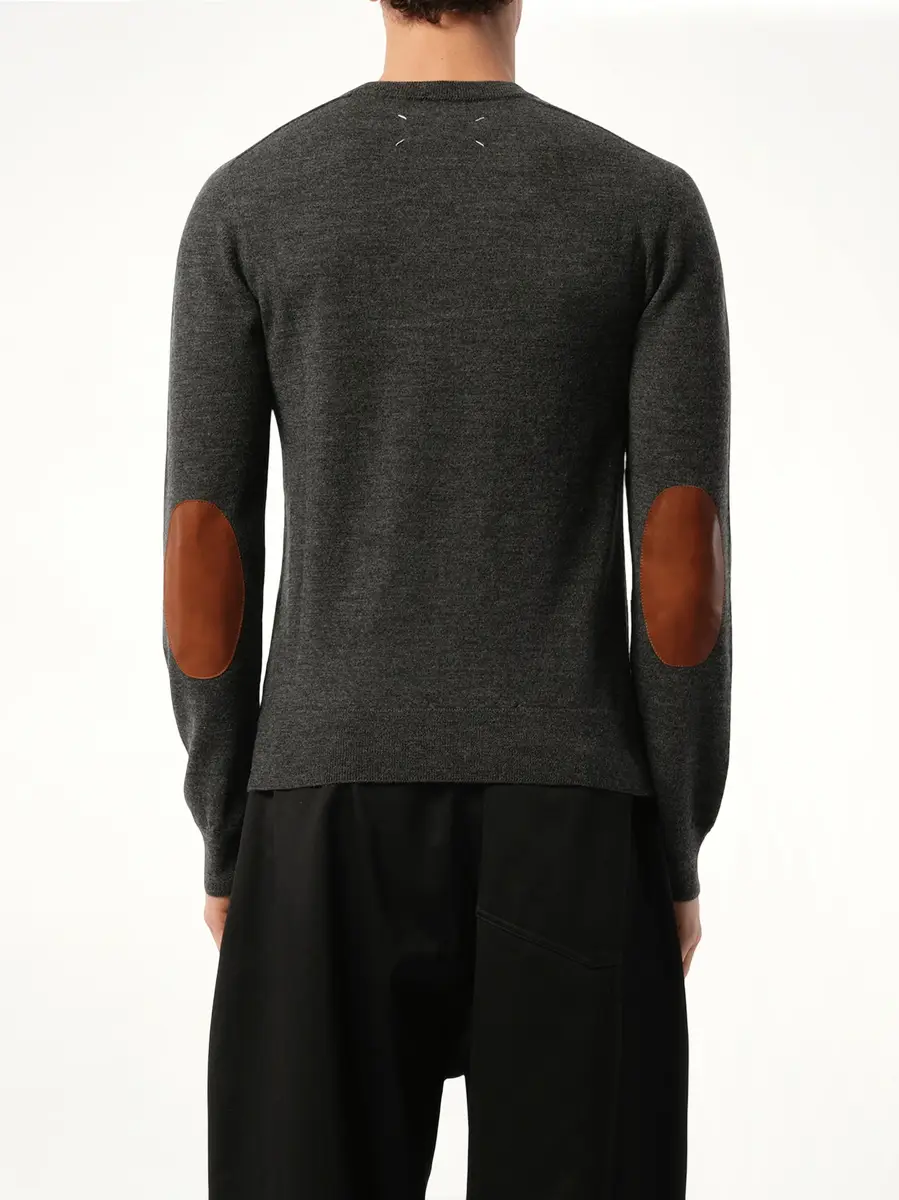 Maison Margiela Elbow Patch Knit Sweater | Thumbnail 6