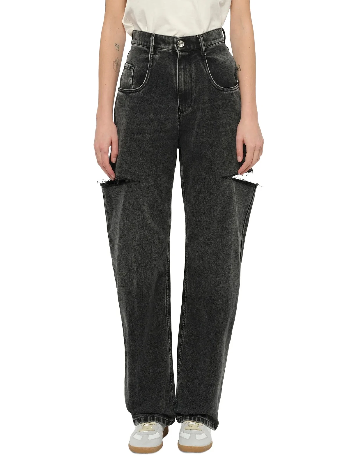 Maison Margiela Slash Loose Fit Denim Jeans