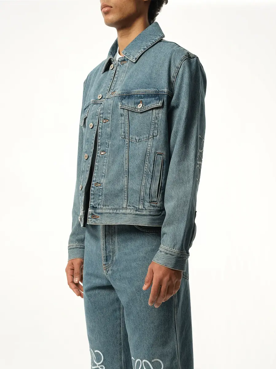 Loewe Anagram Denim Jacket in Mid Blue | Thumbnail 5 Loewe Anagram Denim Jacket in Mid Blue | Thumbnail 5