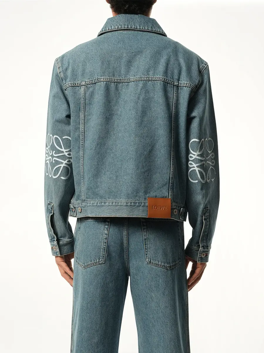 Loewe Anagram Denim Jacket in Mid Blue | Thumbnail 6 Loewe Anagram Denim Jacket in Mid Blue | Thumbnail 6