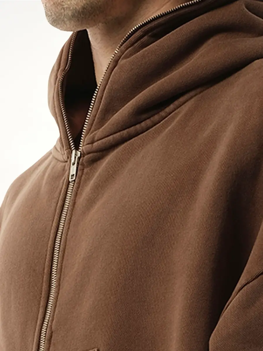 Entire Studios Eternal Zip Hoodie in Brunette Brown | Thumbnail 2