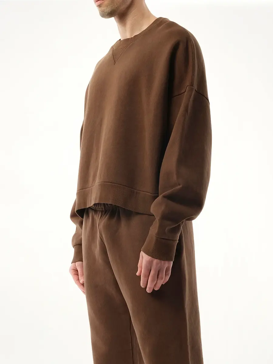 Entire Studios Box Sweatshirt in Brunette Brown | Thumbnail 5 Entire Studios Box Sweatshirt in Brunette Brown | Thumbnail 5
