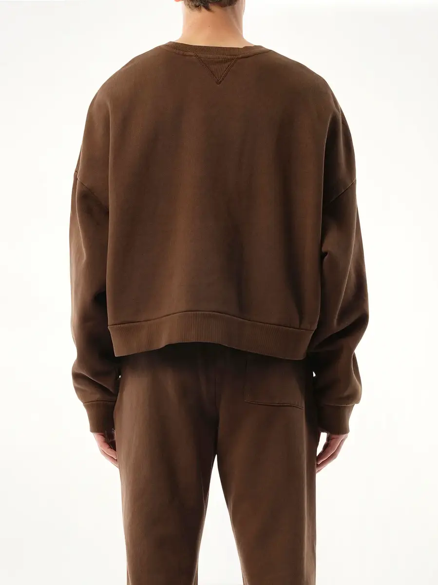 Entire Studios Box Sweatshirt in Brunette Brown | Thumbnail 6 Entire Studios Box Sweatshirt in Brunette Brown | Thumbnail 6