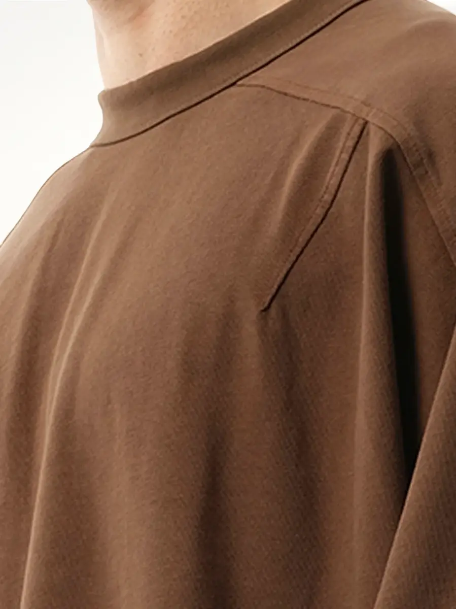 Entire Studios Heavy Dart T-shirt in Brunette Brown | Thumbnail 2