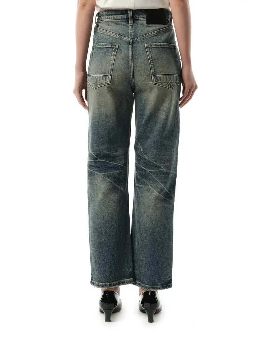 FAX COPY EXPRESS Vintage Washed Straight-cut Jeans | Thumbnail 6 FAX COPY EXPRESS Vintage Washed Straight-cut Jeans | Thumbnail 6