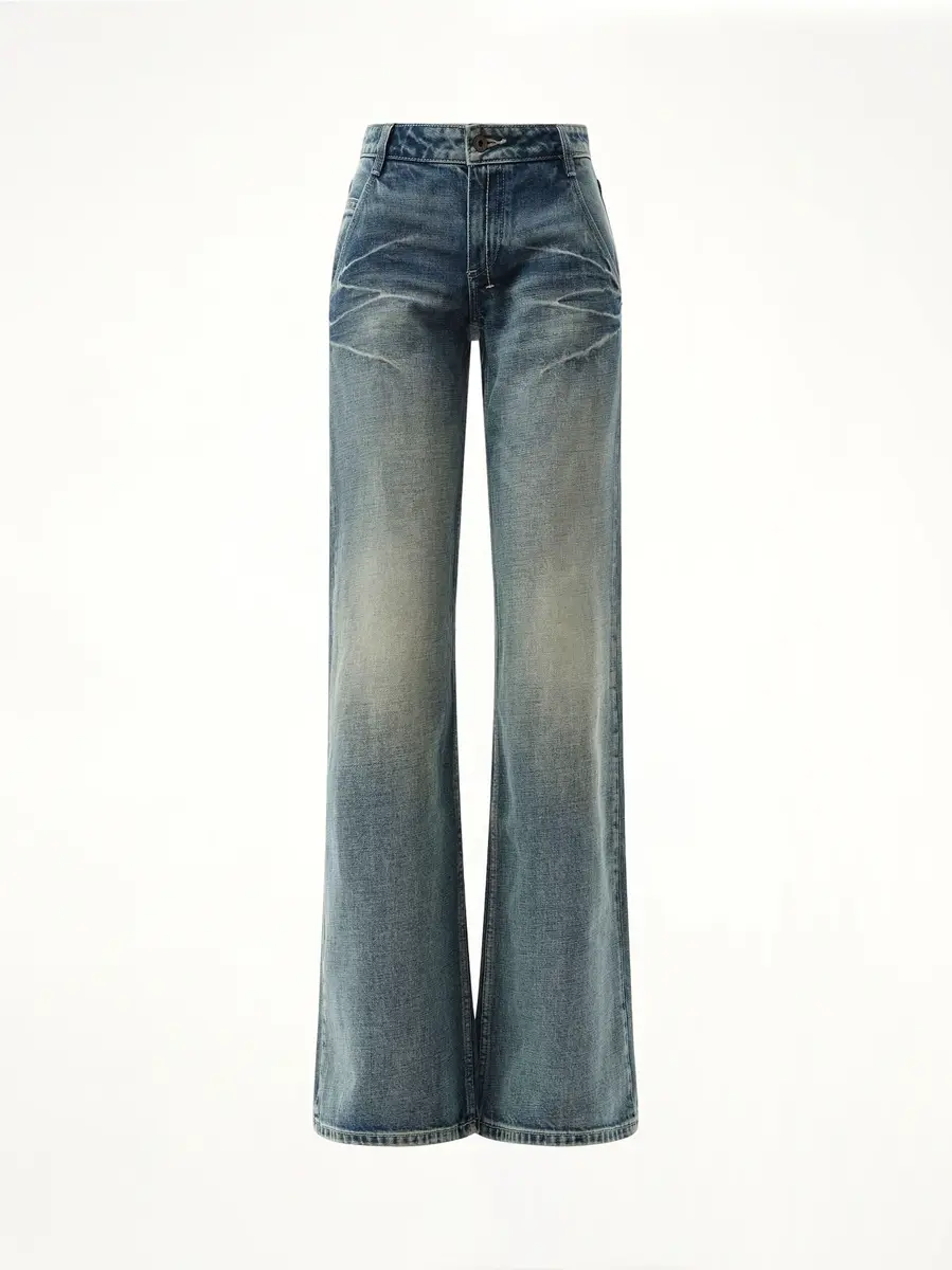 FAX COPY EXPRESS 888 Low-rise Oversized Jeans in Light Blue | Thumbnail 3 FAX COPY EXPRESS 888 Low-rise Oversized Jeans in Light Blue | Thumbnail 3