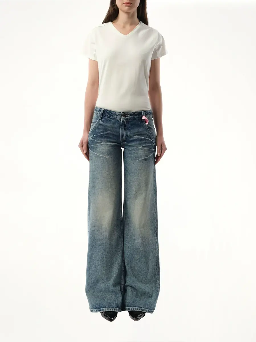 FAX COPY EXPRESS 888 Low-rise Oversized Jeans in Light Blue | Thumbnail 4 FAX COPY EXPRESS 888 Low-rise Oversized Jeans in Light Blue | Thumbnail 4