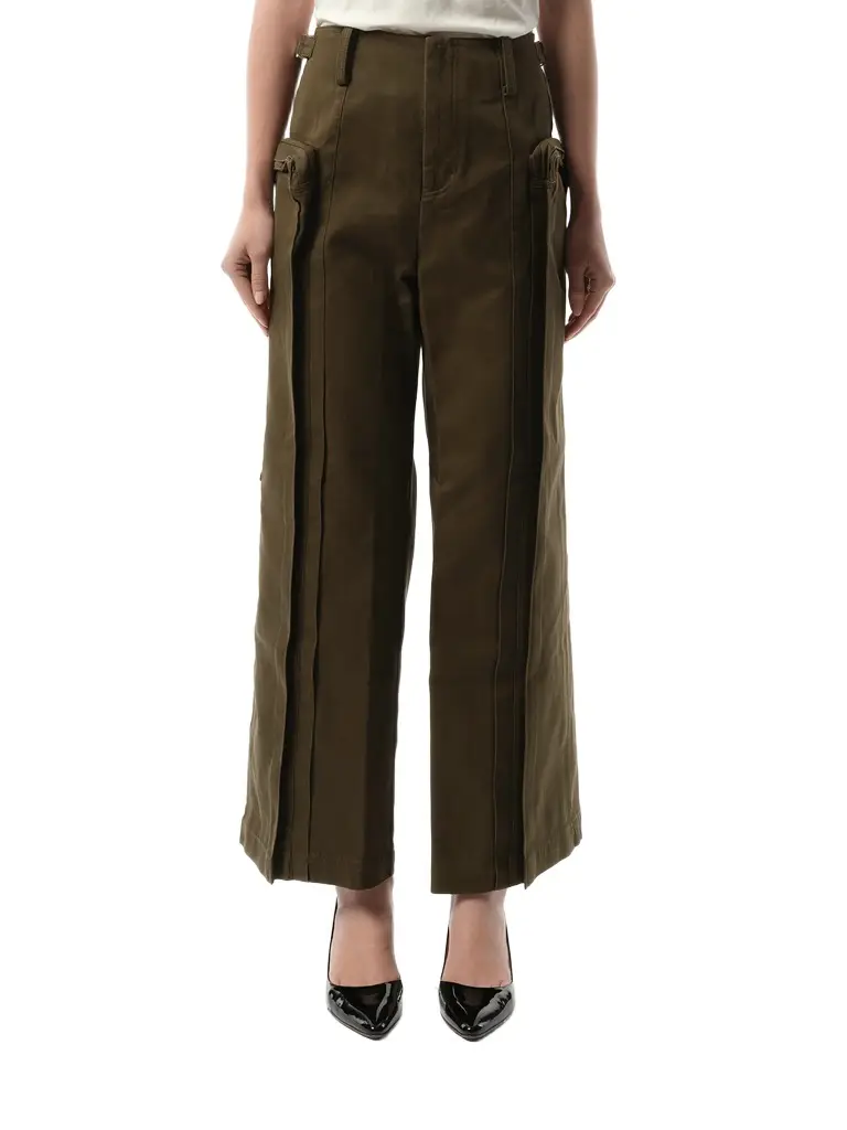 FAX COPY EXPRESS Oversized Cargo Pants in Olive Green | Image 1 FAX COPY EXPRESS Oversized Cargo Pants in Olive Green | Image 1