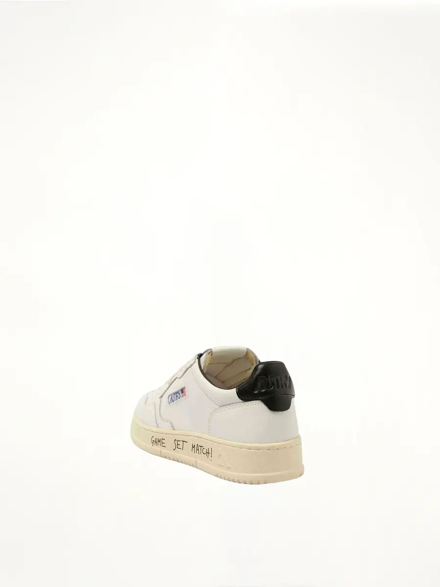 Autry Medalist Low Game Set Sneakers in White/black | Thumbnail 2 Autry Medalist Low Game Set Sneakers in White/black | Thumbnail 2