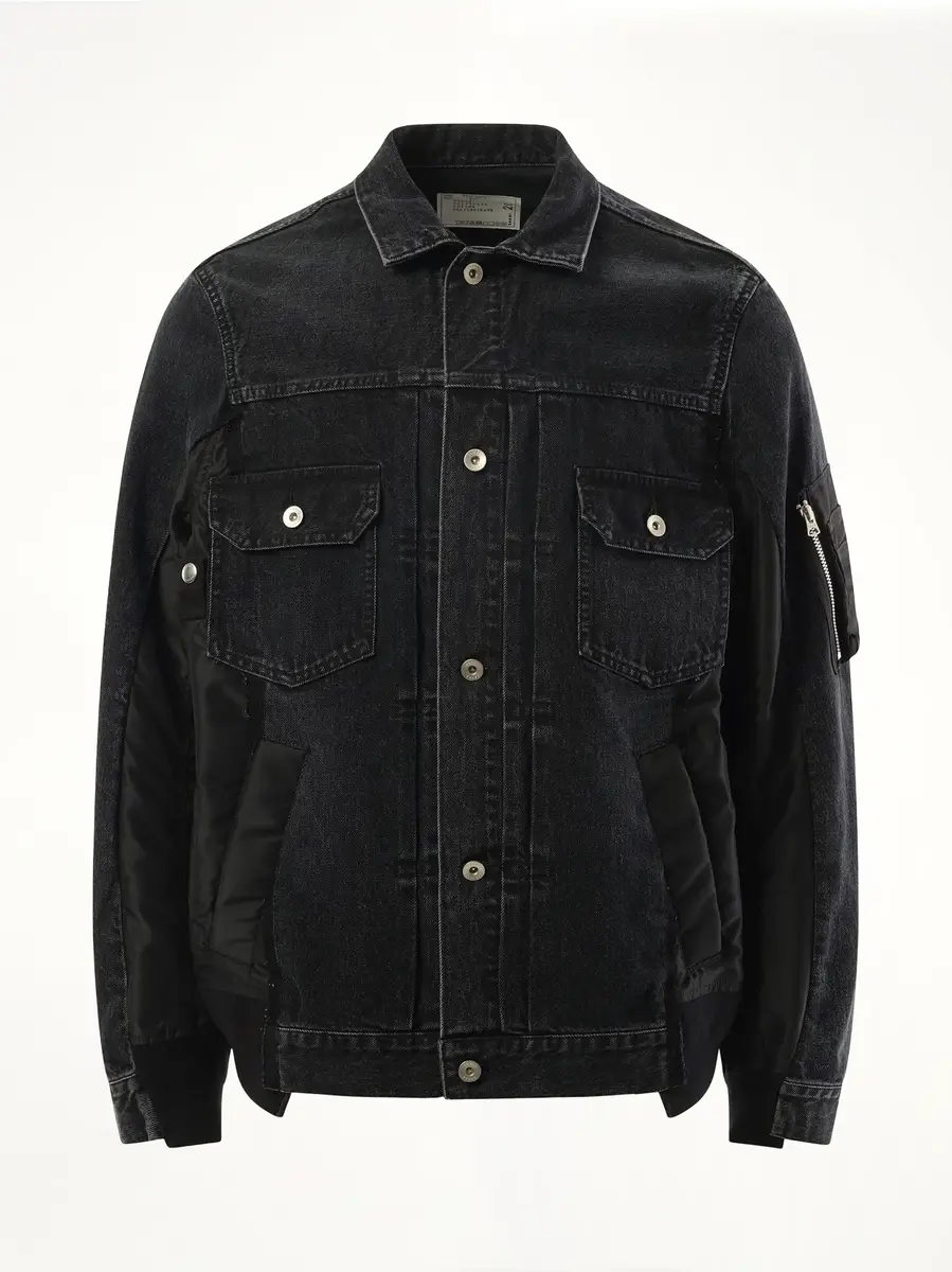 Sacai Denim Nylon Twill Jacket | Thumbnail 3