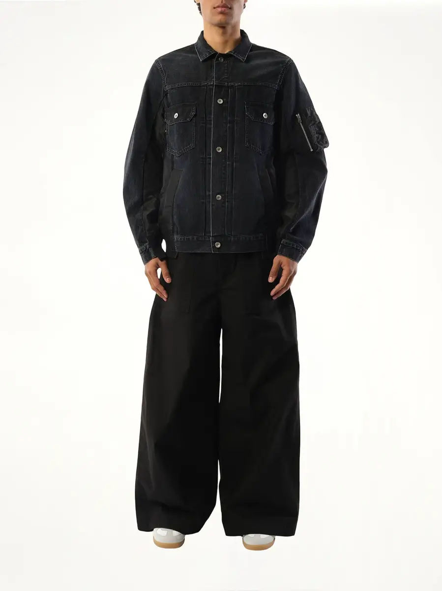 Sacai Denim Nylon Twill Jacket | Thumbnail 4