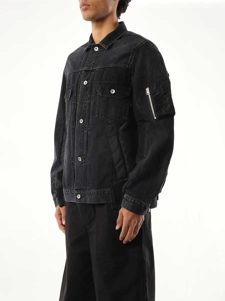 Sacai Denim Nylon Twill Jacket | Thumbnail 5