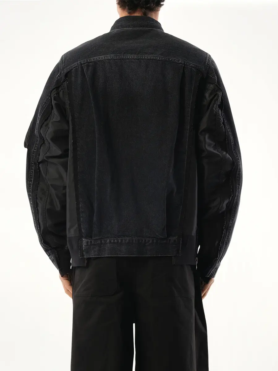 Sacai Denim Nylon Twill Jacket | Thumbnail 6