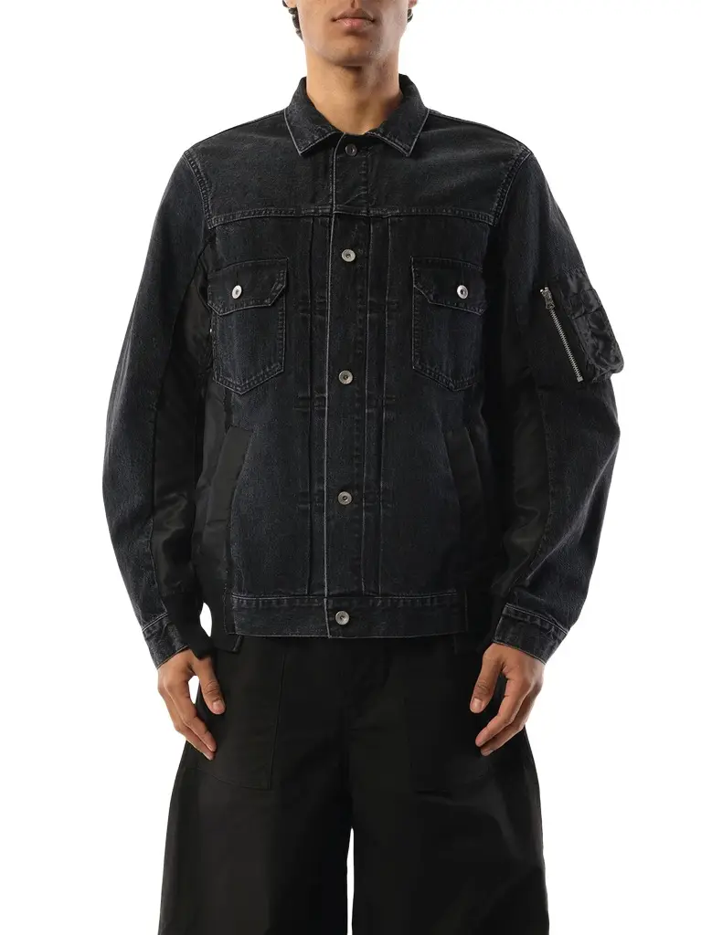 Sacai Denim Nylon Twill Jacket