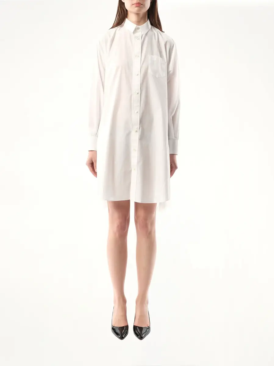 Sacai Cotton Poplin Dress in Off White | Thumbnail 4 Sacai Cotton Poplin Dress in Off White | Thumbnail 4