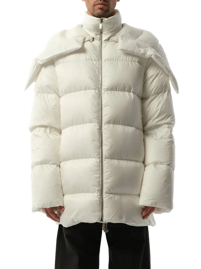 Rick Owens Rick Owens x Moncler Hooded Cyclopic Coat in