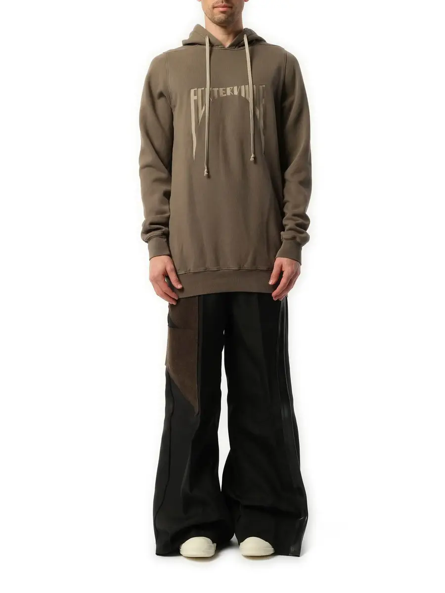Rick Owens Porterville Embroidered Hoodie in Dust/pearl | Thumbnail 4 Rick Owens Porterville Embroidered Hoodie in Dust/pearl | Thumbnail 4