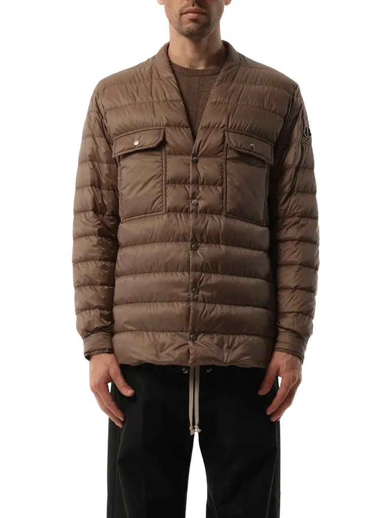 Rick Owens Rick Owens x Moncler Padded Outershirt in | Image 1 Rick Owens Rick Owens x Moncler Padded Outershirt in | Image 1