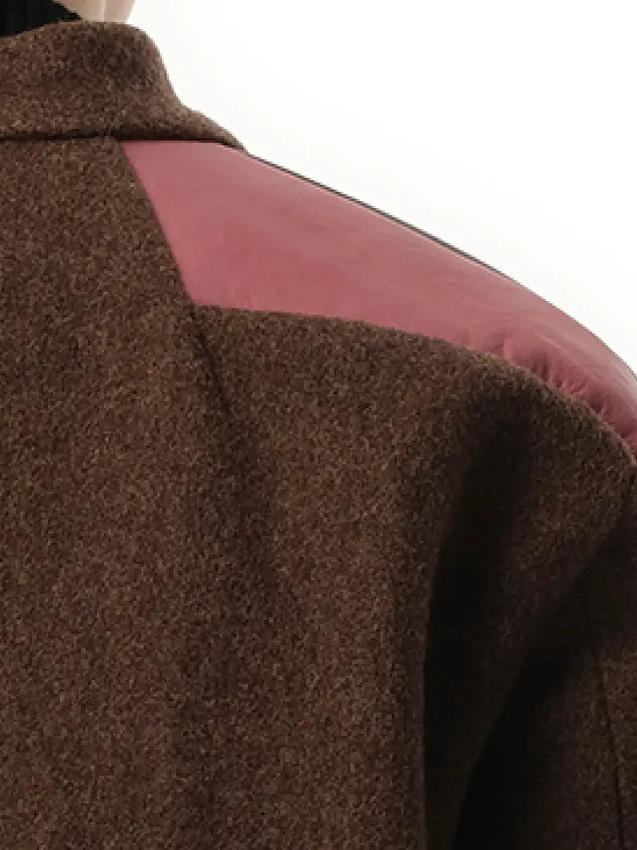 Rick Owens Officer Jacket in Brown/black/thulian | Thumbnail 2 Rick Owens Officer Jacket in Brown/black/thulian | Thumbnail 2
