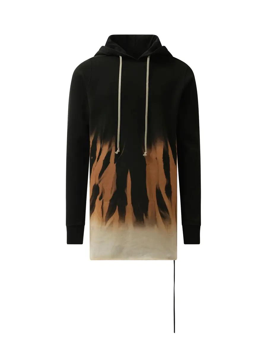 RICK OWENS DRKSHDW Drawstring Hoodie in Black/terra | Thumbnail 3 RICK OWENS DRKSHDW Drawstring Hoodie in Black/terra | Thumbnail 3