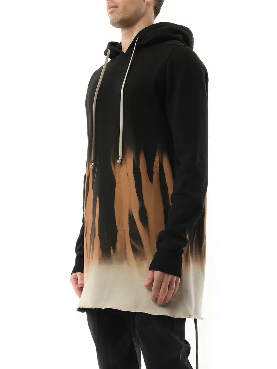 RICK OWENS DRKSHDW Drawstring Hoodie in Black/terra | Thumbnail 5 RICK OWENS DRKSHDW Drawstring Hoodie in Black/terra | Thumbnail 5