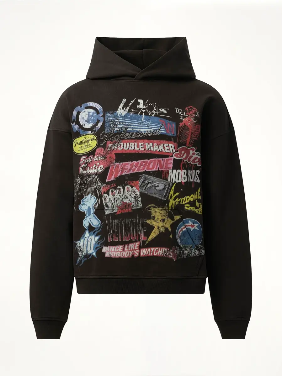 We11Done Vintage Collage Hoodie | Thumbnail 3 We11Done Vintage Collage Hoodie | Thumbnail 3